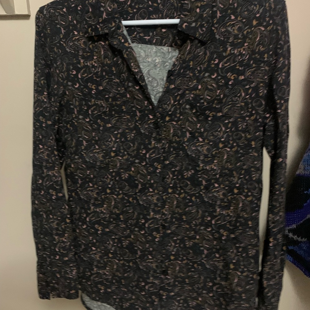 Women’s TALULA paisley Black button up Shirt